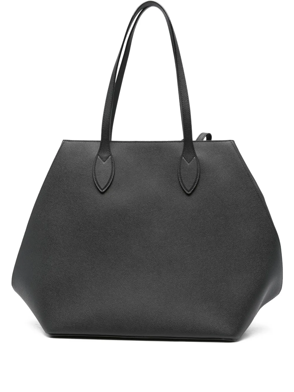 Valextra large Vivi leather tote bag | Black | Image 1
