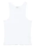Second/Layer ribbed-cotton tank top - White