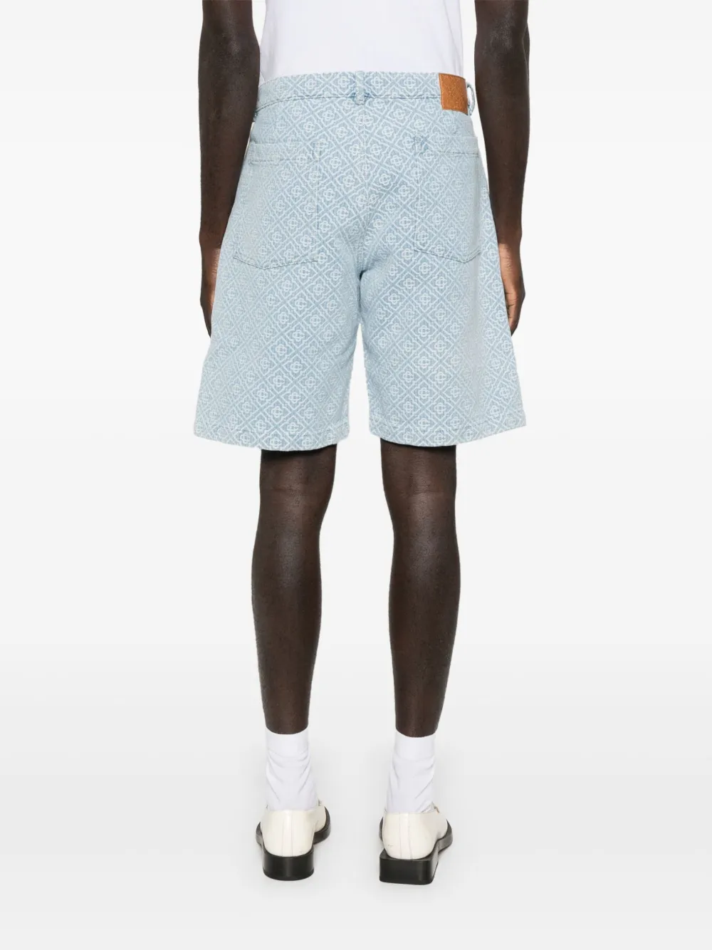 Casablanca Shorts met monogram patroon BLUE