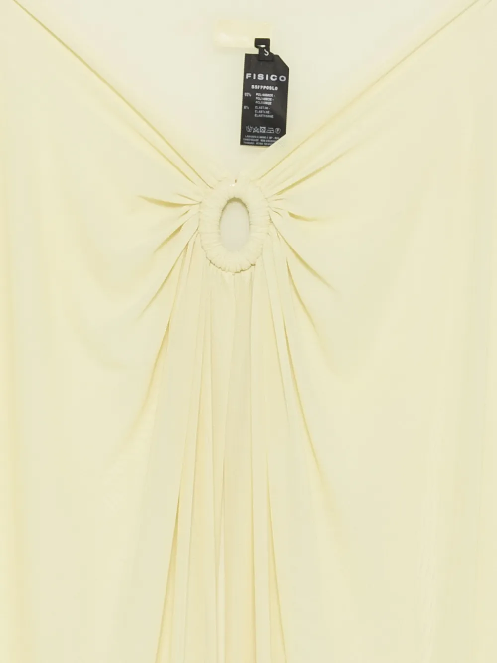 Fisico Gesmockte rok met ringdetail Geel