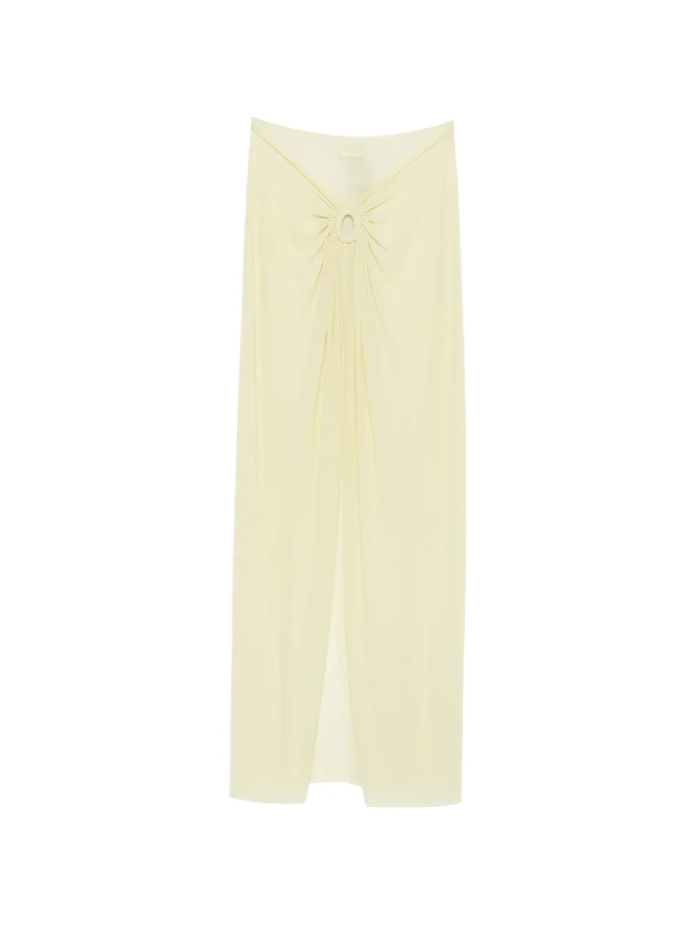 Fisico ring-detail gathered skirt