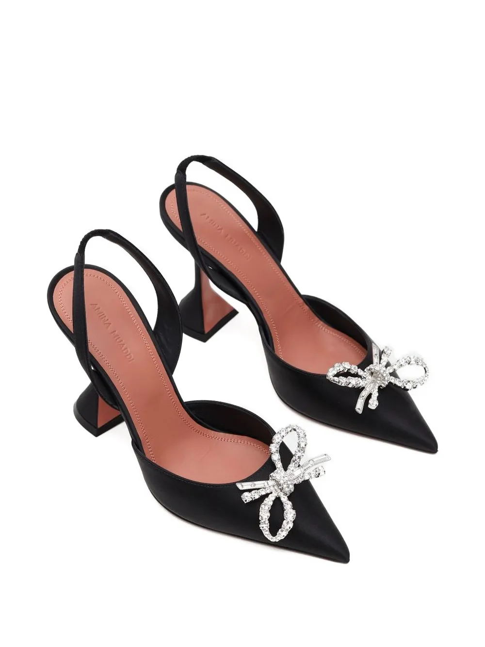 Amina Muaddi Rosie slingback pumps Zwart