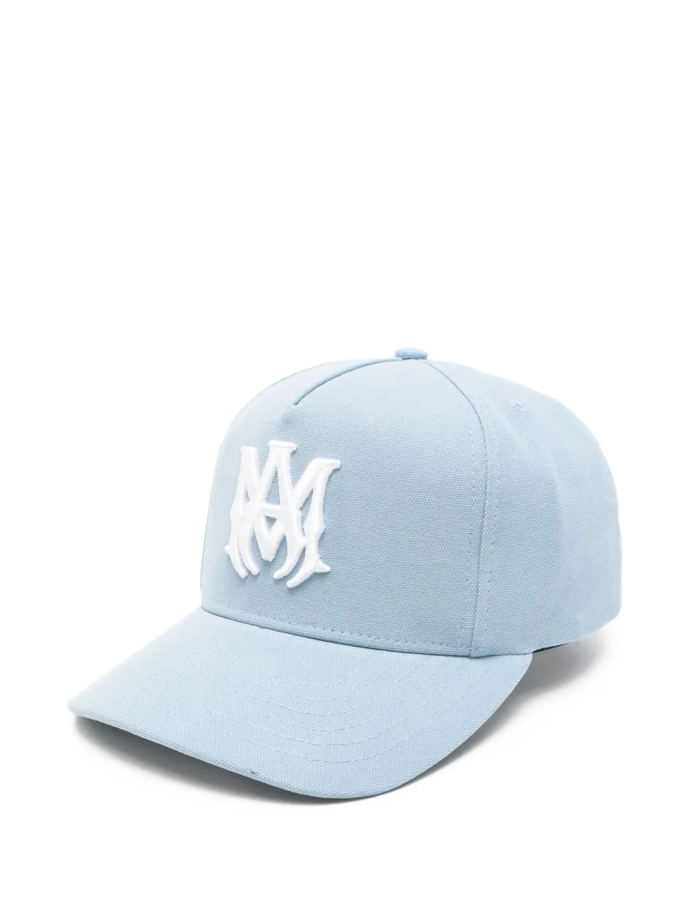 Amiri Logo-embroidered Cotton Cap In Blue