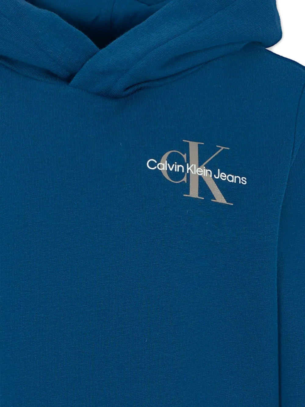 Calvin Klein Kids Hoodie met logodetail Blauw