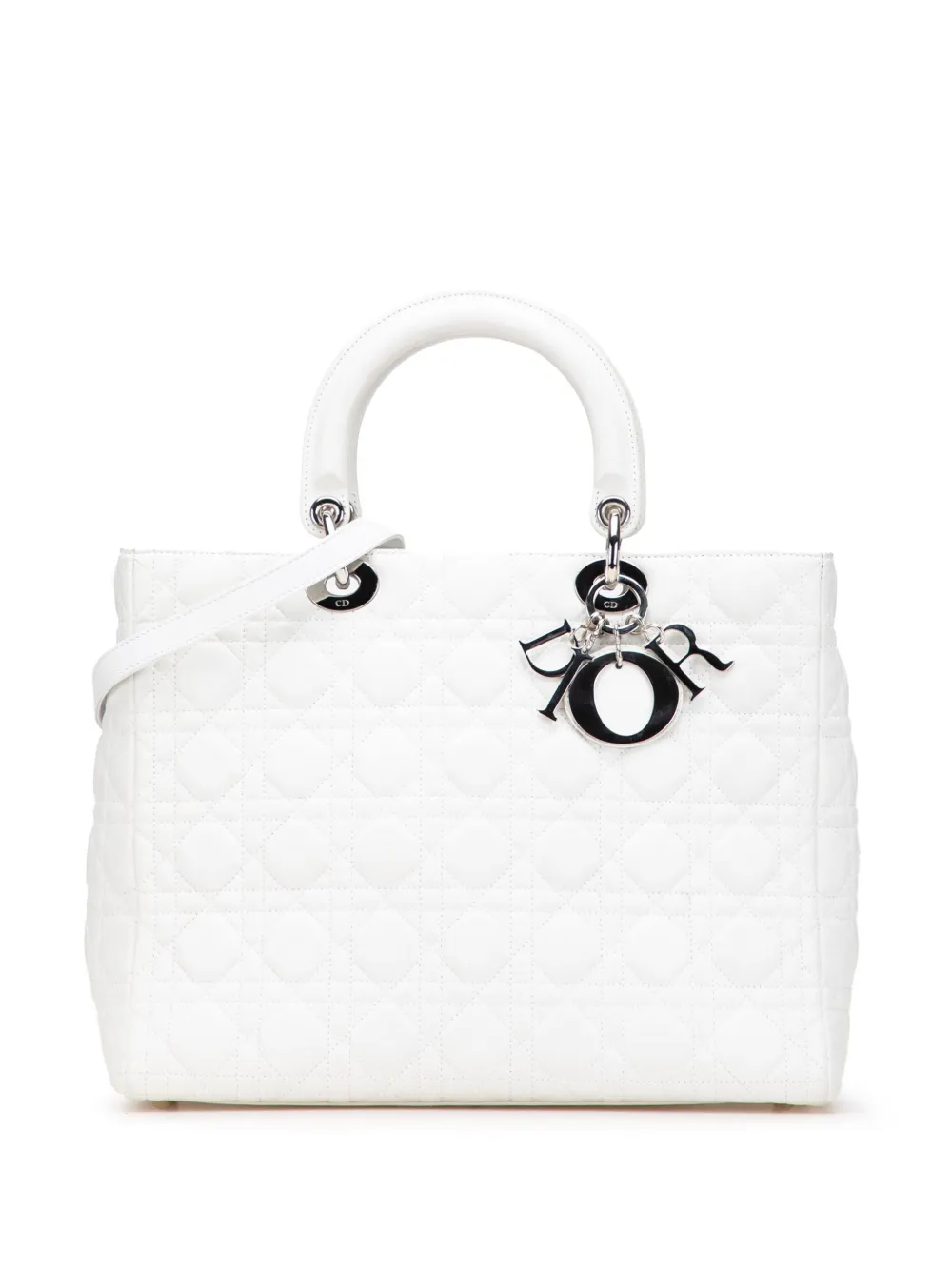 Christian Dior Pre-Owned 2005 Large Lambskin Cannage Lady Dior satchel Christian Dior Pre-Owned 2005 Large Lambskin Cannage Lady Dior satchel