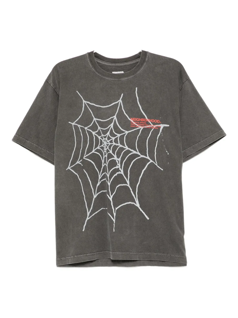 Neighborhood Graphic-print Cotton T-shirt In Gray