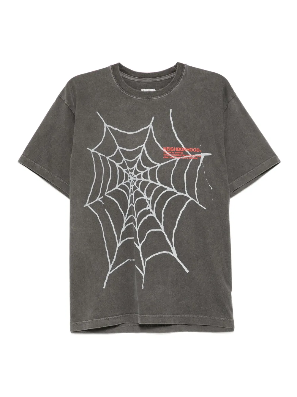Neighborhood Katoenen T-shirt met grafische print Grijs