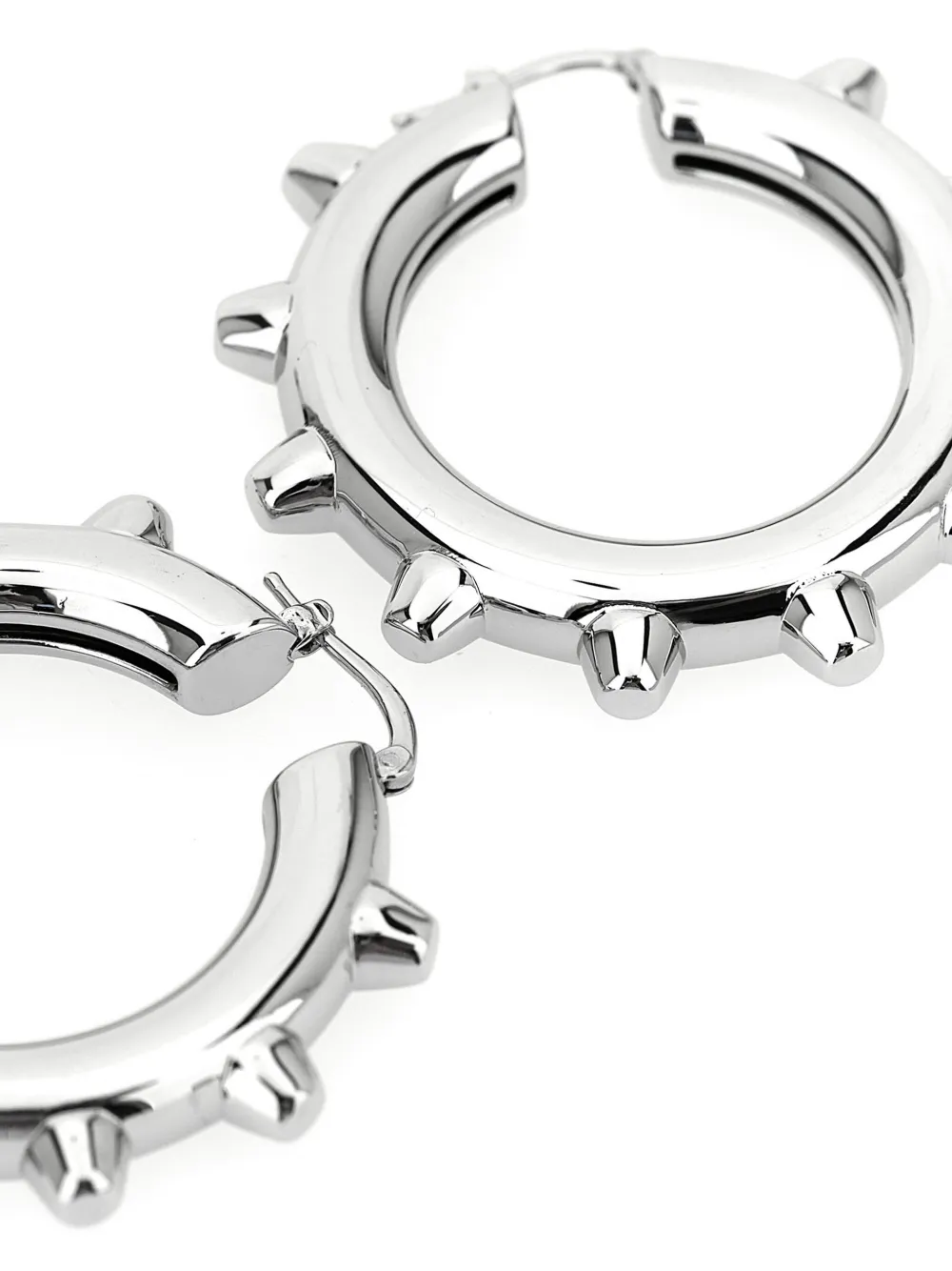 Jil Sander Oorbellen verfraaid met spikes - Zilver