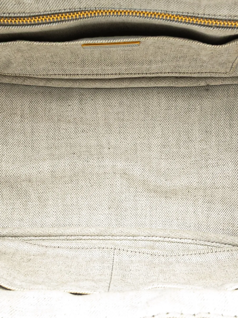 Pre-owned Prada 2013-2025 Small Denim Canapa Logo Satchel