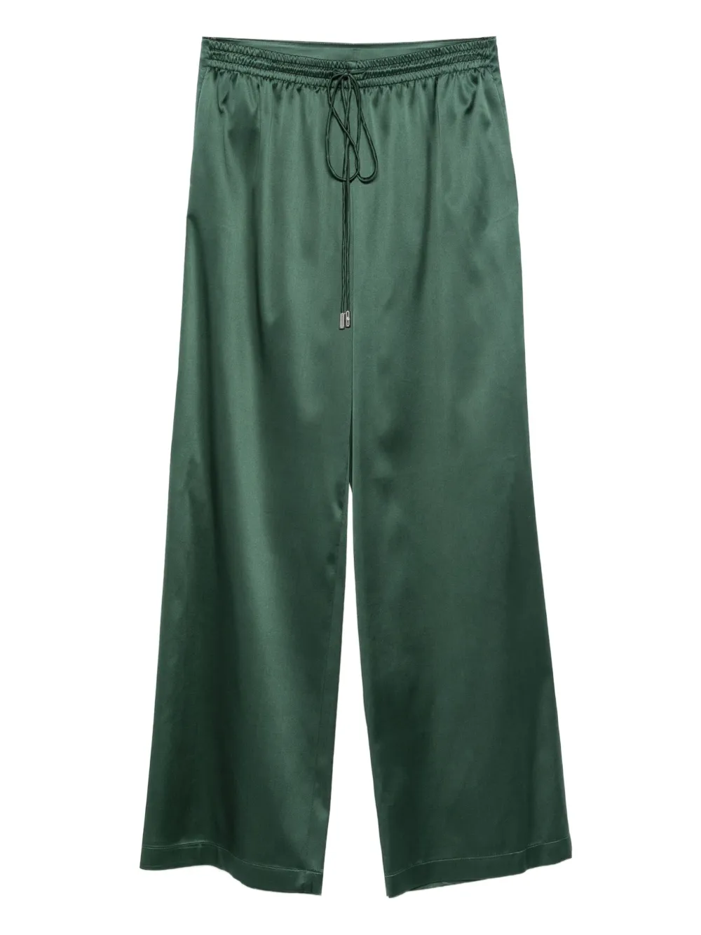 Ermanno Scervino Zijden broek met trekkoord Groen