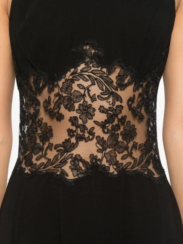 ermanno scervino black lace dress Ermanno Scervino Majolica Lace Dress