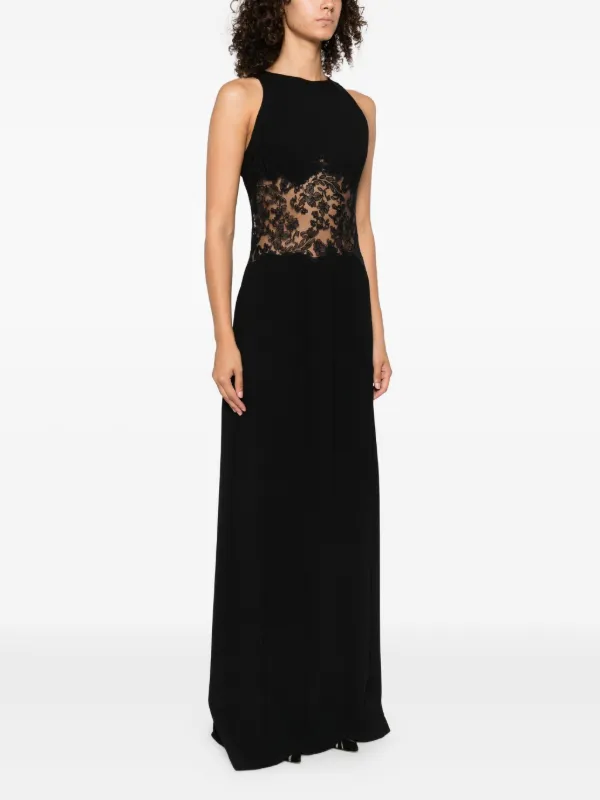 Ermanno Scervino lace-insert Sleeveless Dress | Black | FARFETCH Ermanno Scervino lace-insert Sleeveless Dress | Black | FARFETCH