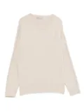 Herno embellished crew-neck sweater - Neutrals