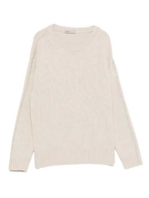 Herno embellished crew-neck sweater