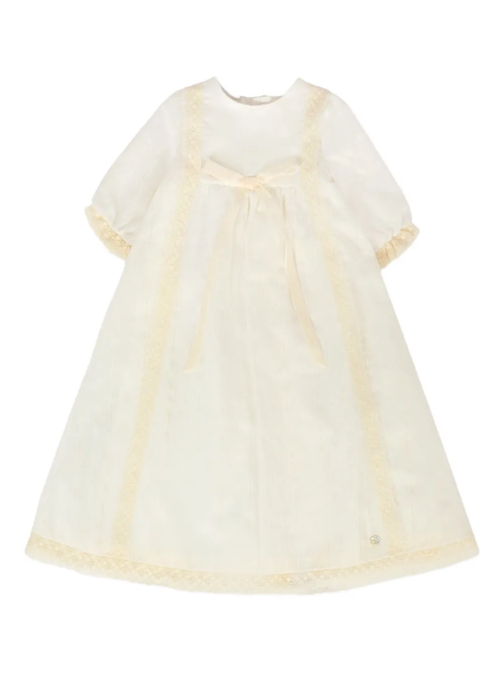 Paz Rodriguez Jurk met kant Beige