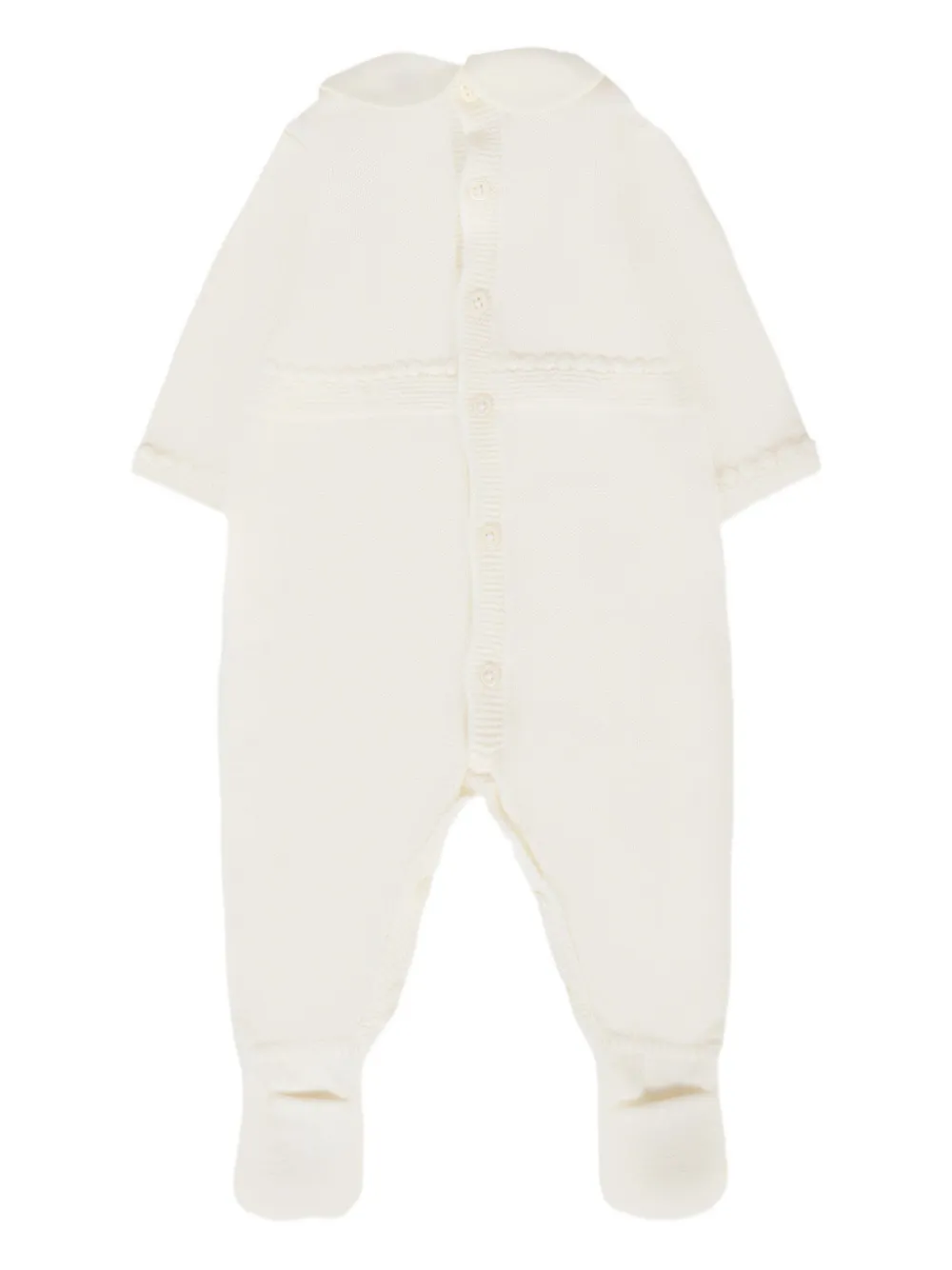 Paz Rodriguez Wollen pyjama met Peter Pan kraag Wit