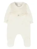Paz Rodriguez knitted-bib ruffle jumpsuit - White