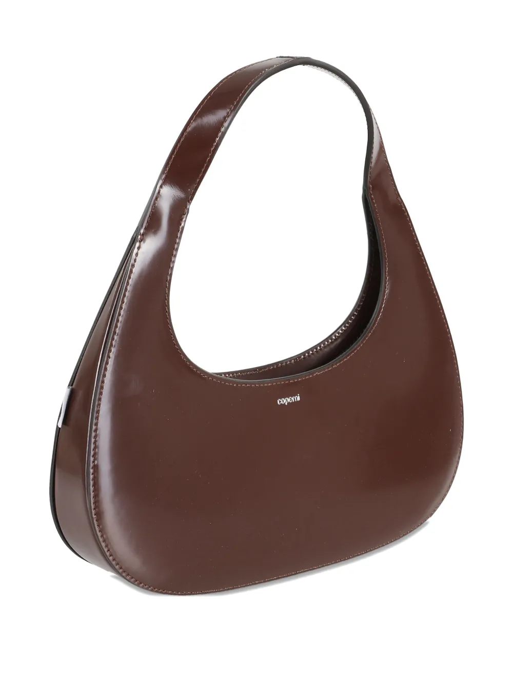 Coperni leather embossed tote bag - Bruin
