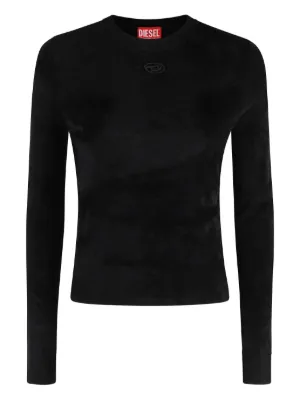 Diesel リブニット トップ | ブラック | FARFETCH JP