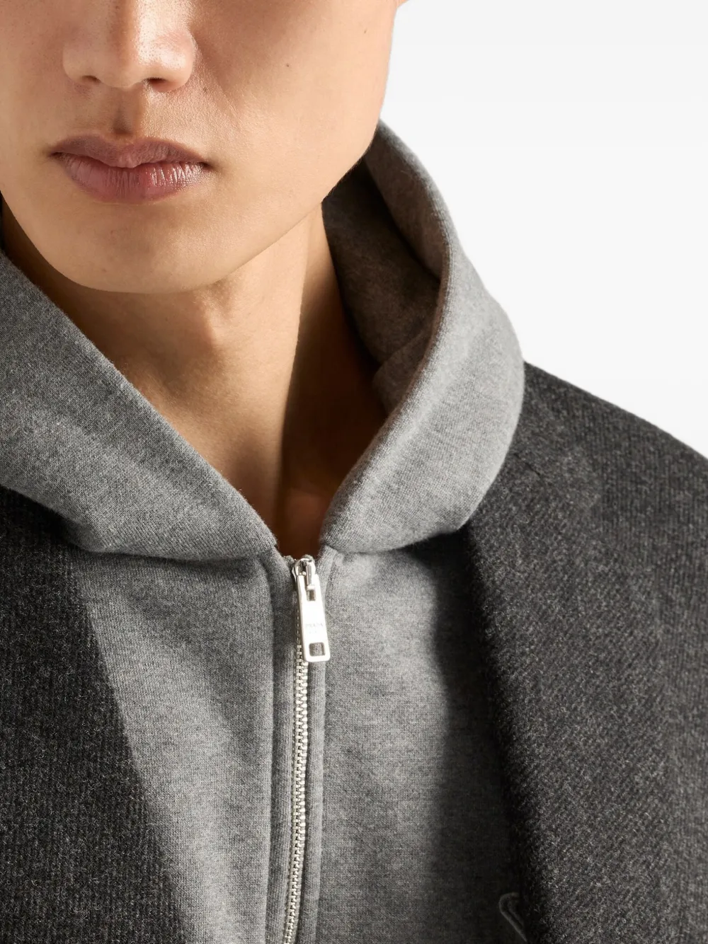 ジャケット・アウター 90s PRADA wool zip up hoodie dark gray Prada Wool Hoodie Jacket | Saks Fifth Avenue