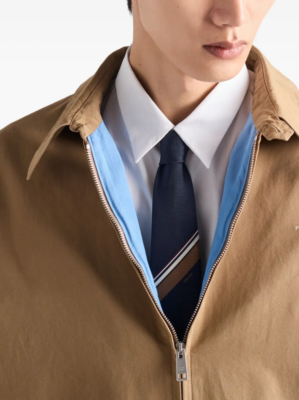 Prada Zijden stropdas Blauw