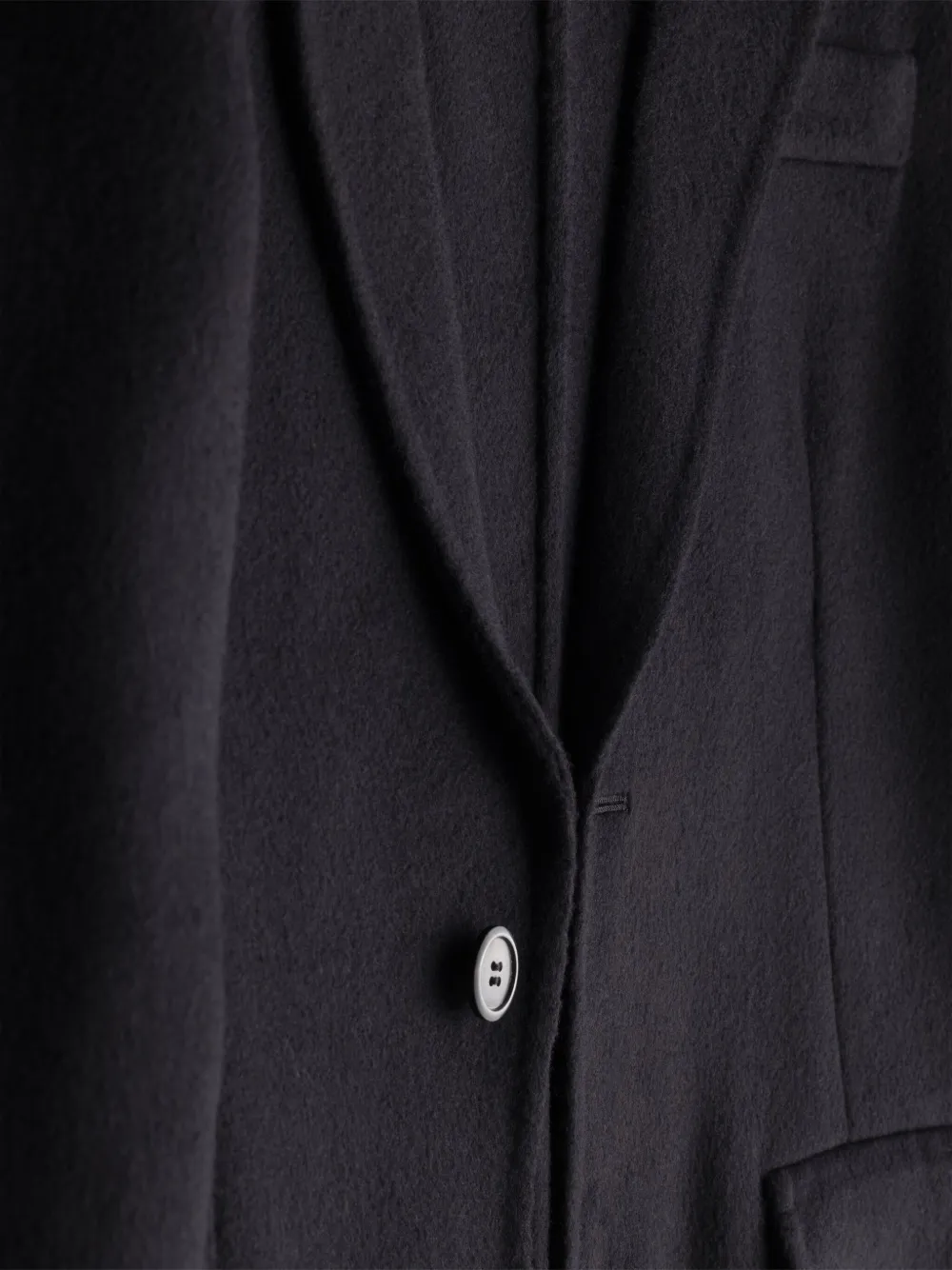 Prada Kasjmier blazer met gekerfde revers Zwart