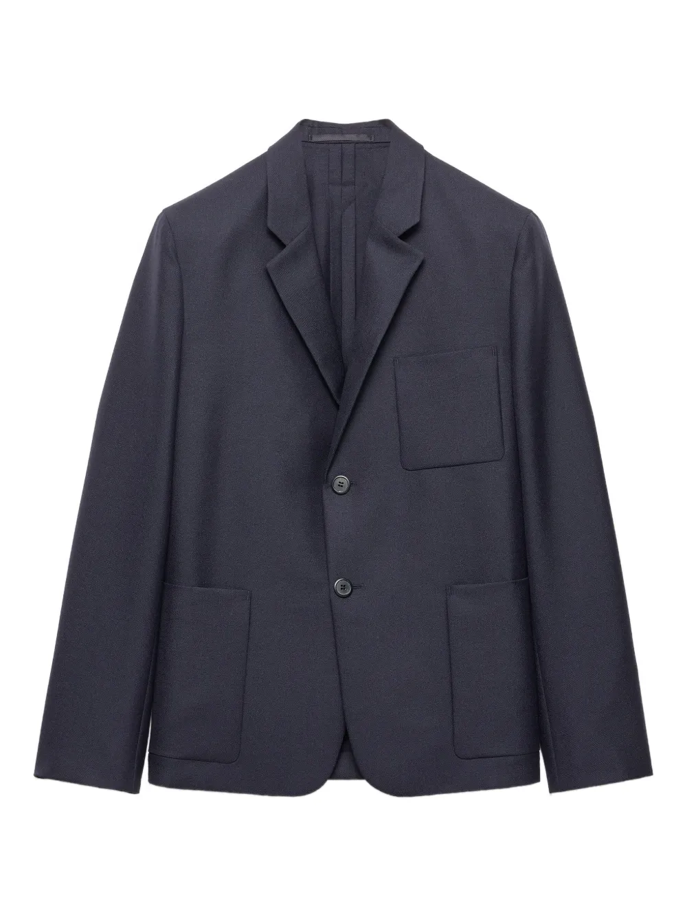 Prada Blazer met opgestikte zak en twee knopen Blauw