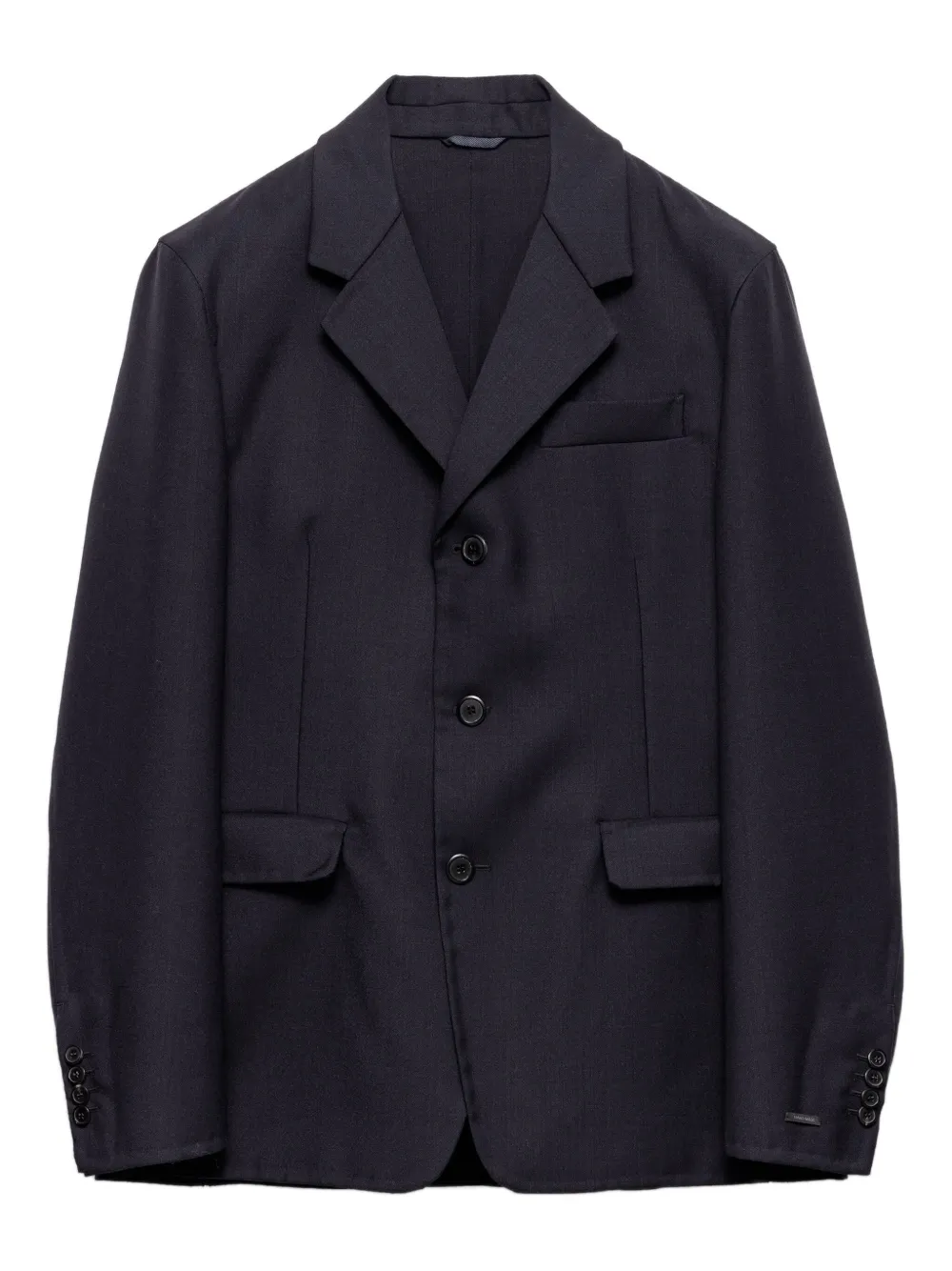 Prada Notch-lapels Three-button Blazer In Blue
