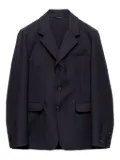 Prada notch-lapels three-button blazer - Blue