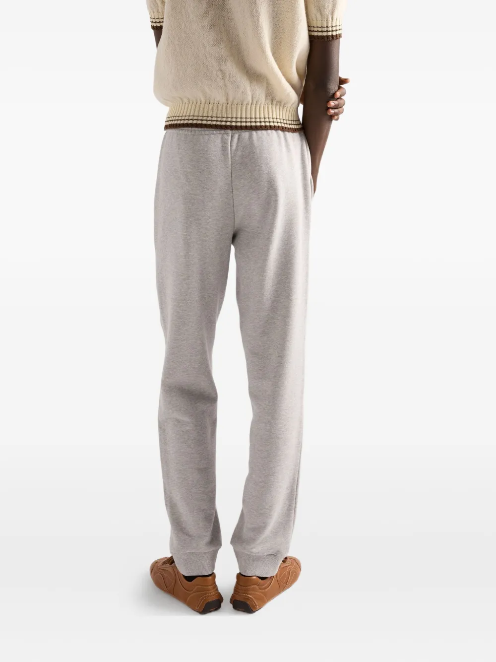 Prada Katoenen fleece joggingbroek Grijs