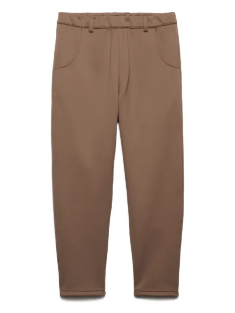 Prada Calça com logo triangular e cós elástico