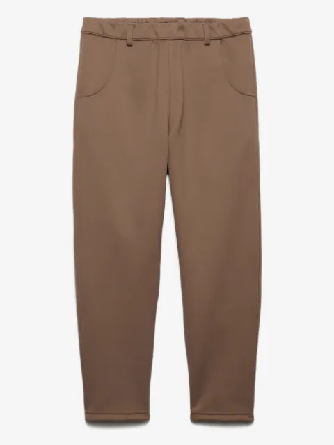 Prada triangle-logo elasticated-waist trousers