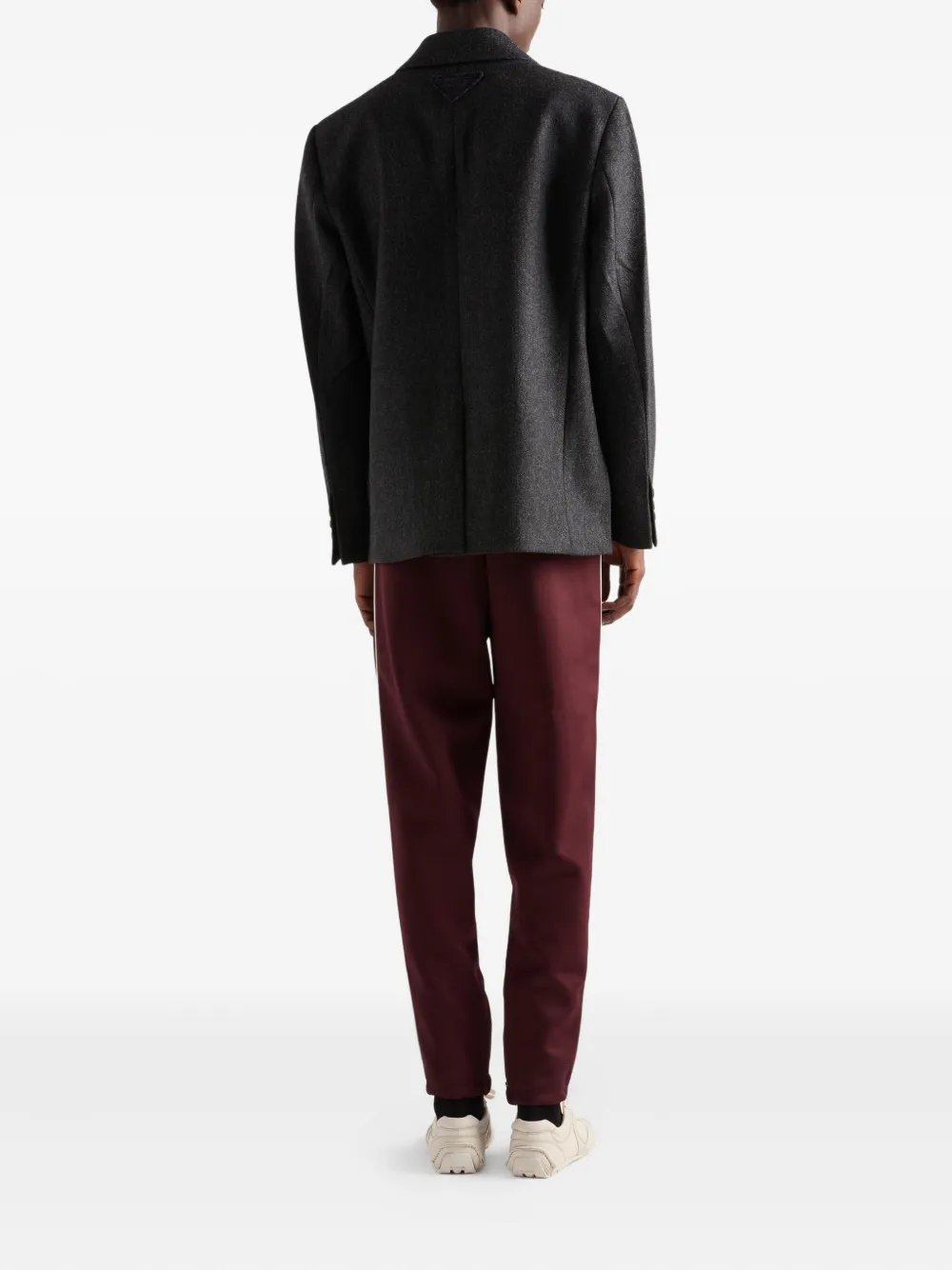 Prada Broek met zijstreep Rood