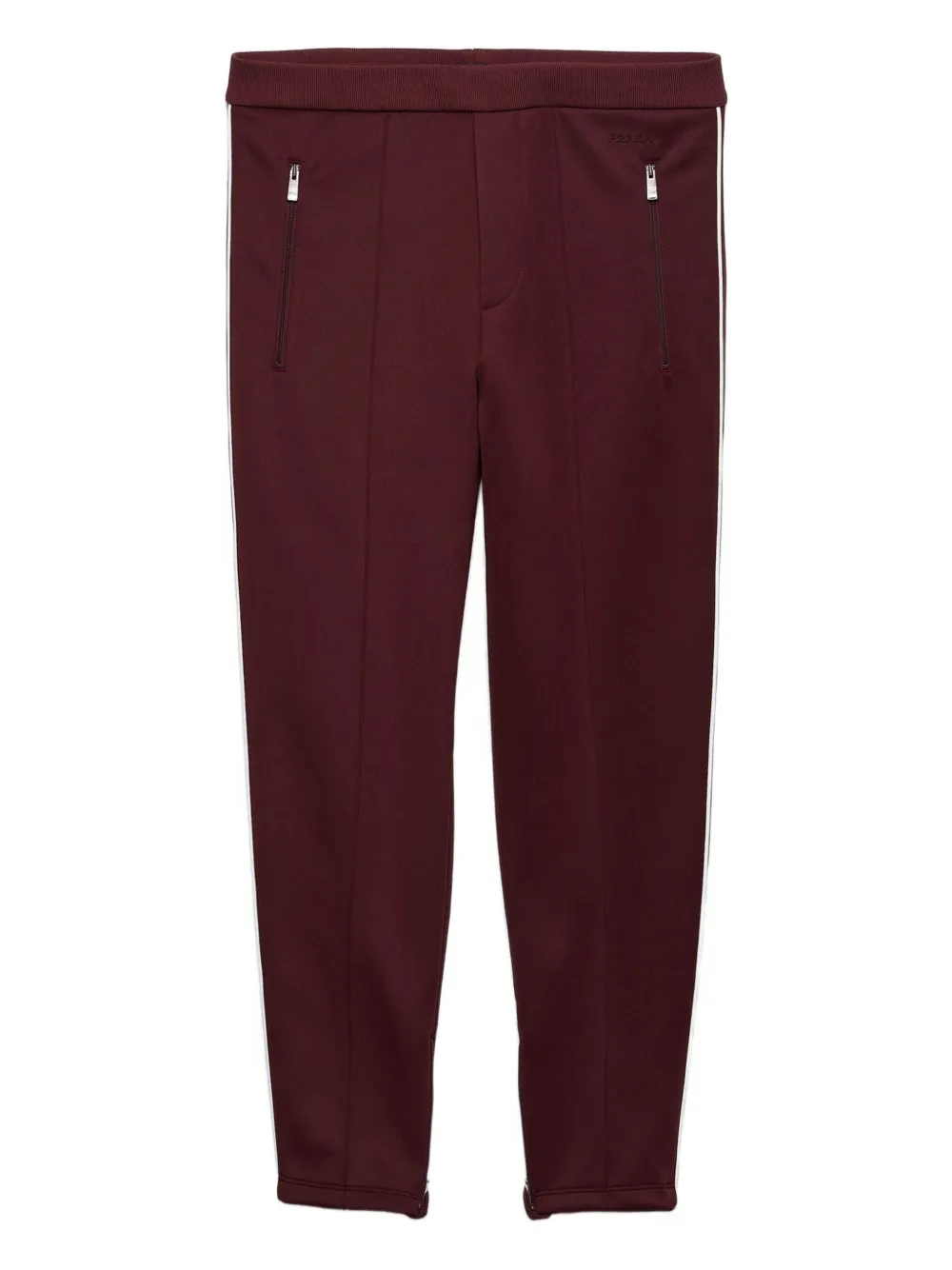 Prada Broek met zijstreep Rood