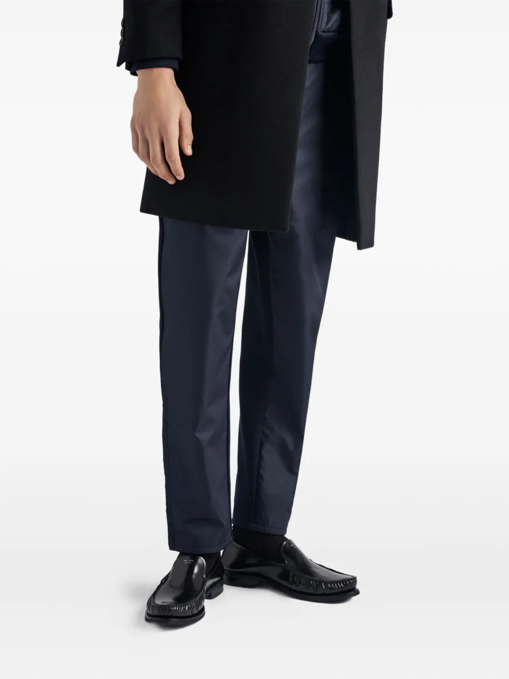 Prada Technical Cotton And Re-nylon Pants In Blue