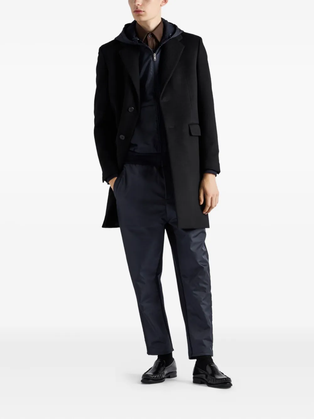 Prada Broek met logo - Blauw