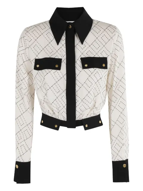 Elisabetta Franchi geometric-pattern shirt