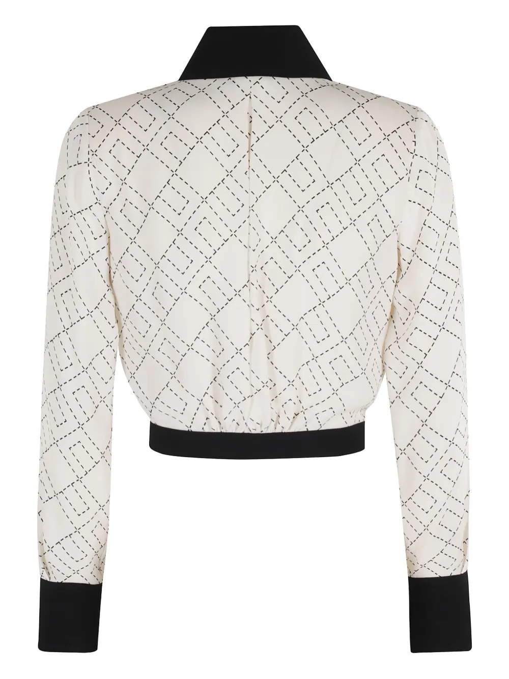 Elisabetta Franchi geometric-pattern shirt Wit