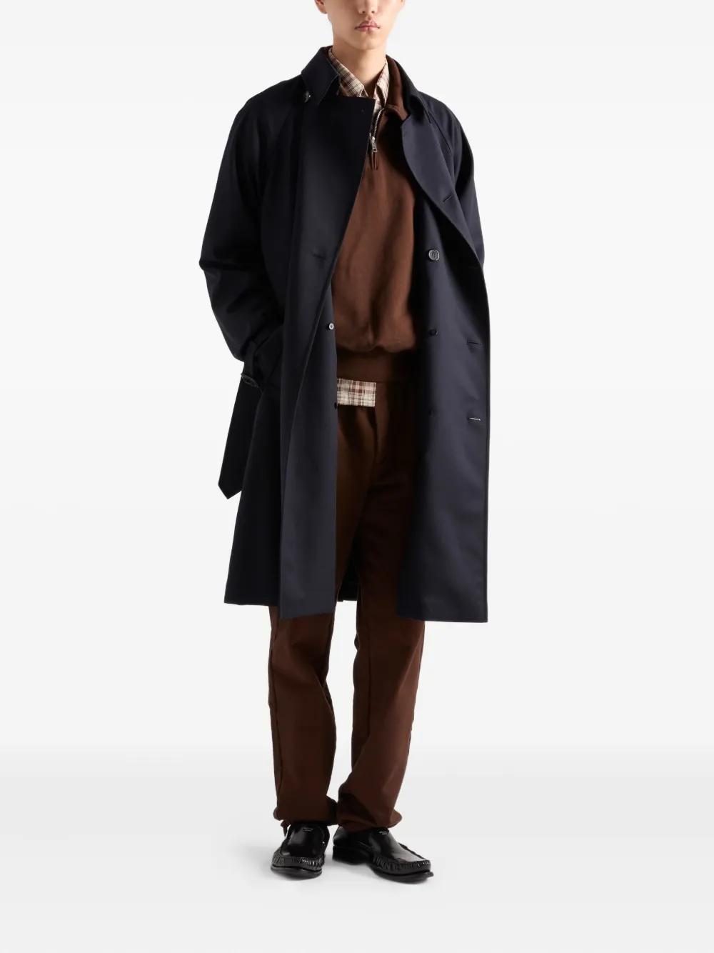 Prada drawstring-hem cotton trousers | Sweatpants | Image 2
