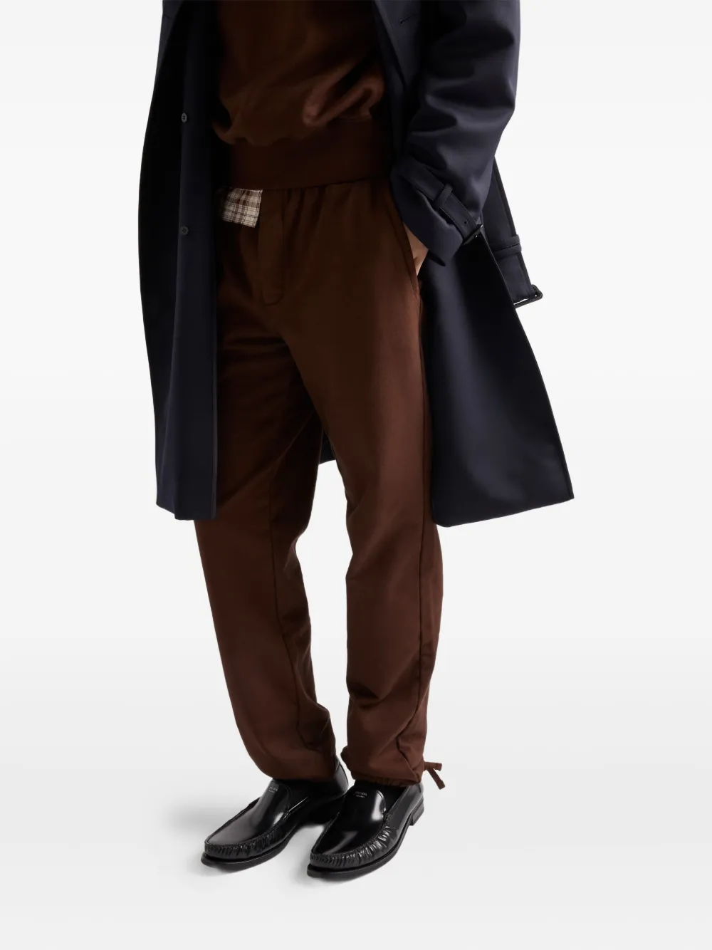 Prada Broek met trekkoord Bruin