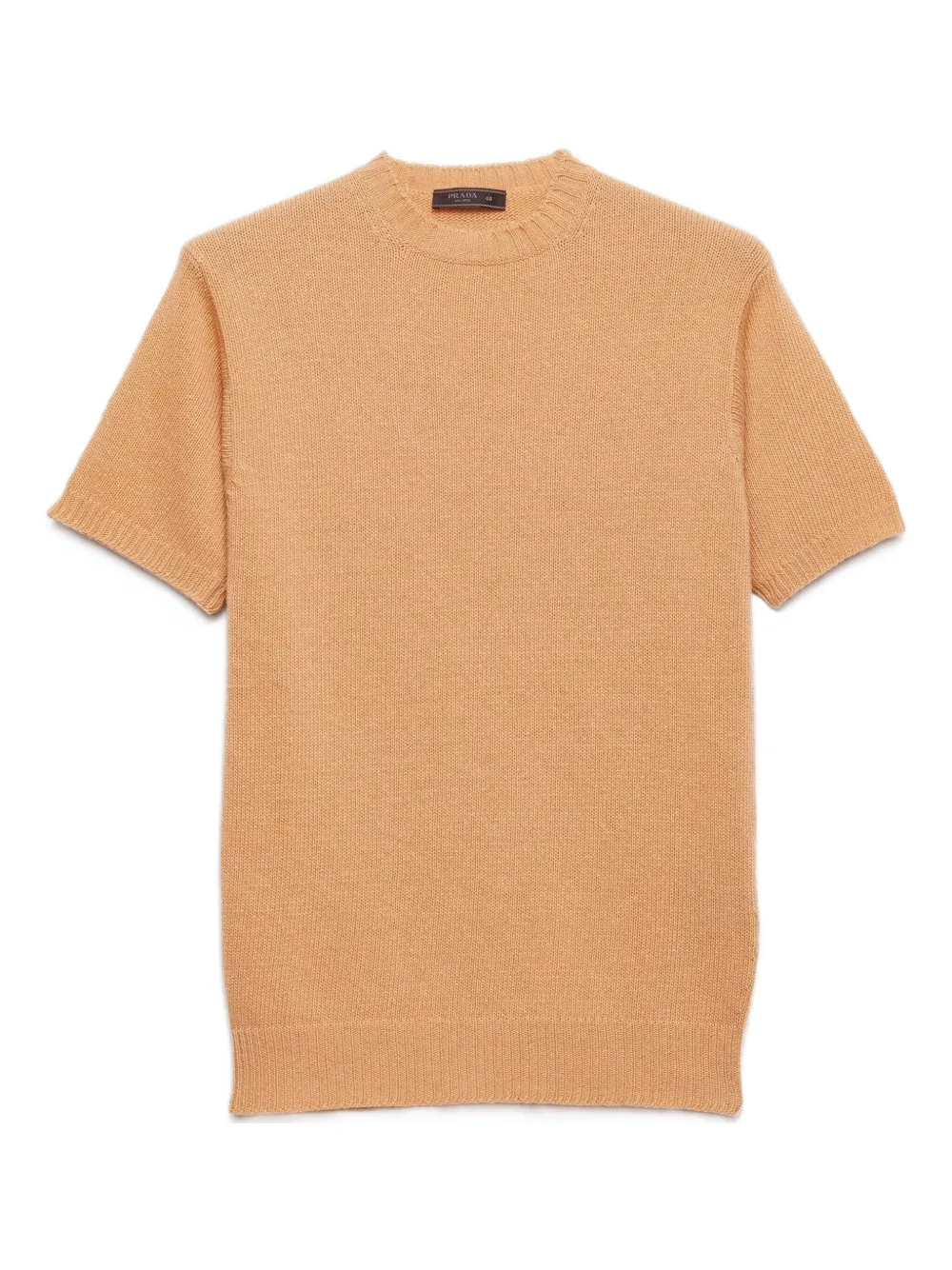 Prada ribbed-knit short-sleeve T-shirt | Neutrals | Image 1