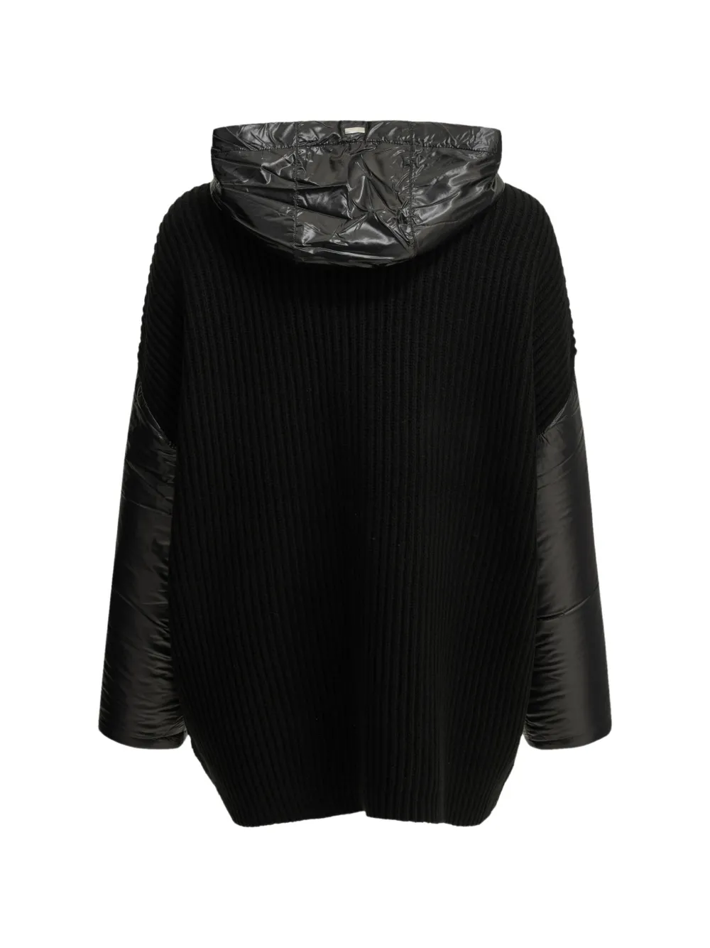 Herno Geribbeld jack met capuchon Zwart