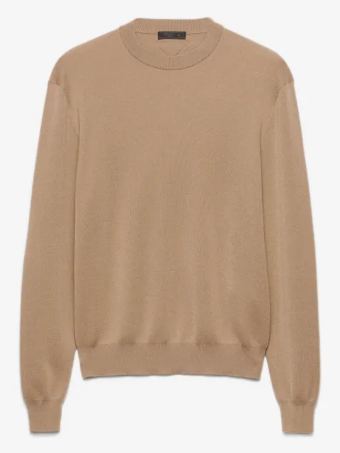 Prada triangle-logo cashmere sweater