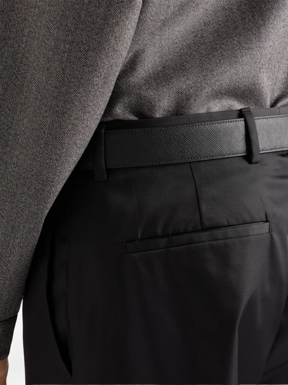 Prada Broek met verborgen rits Zwart