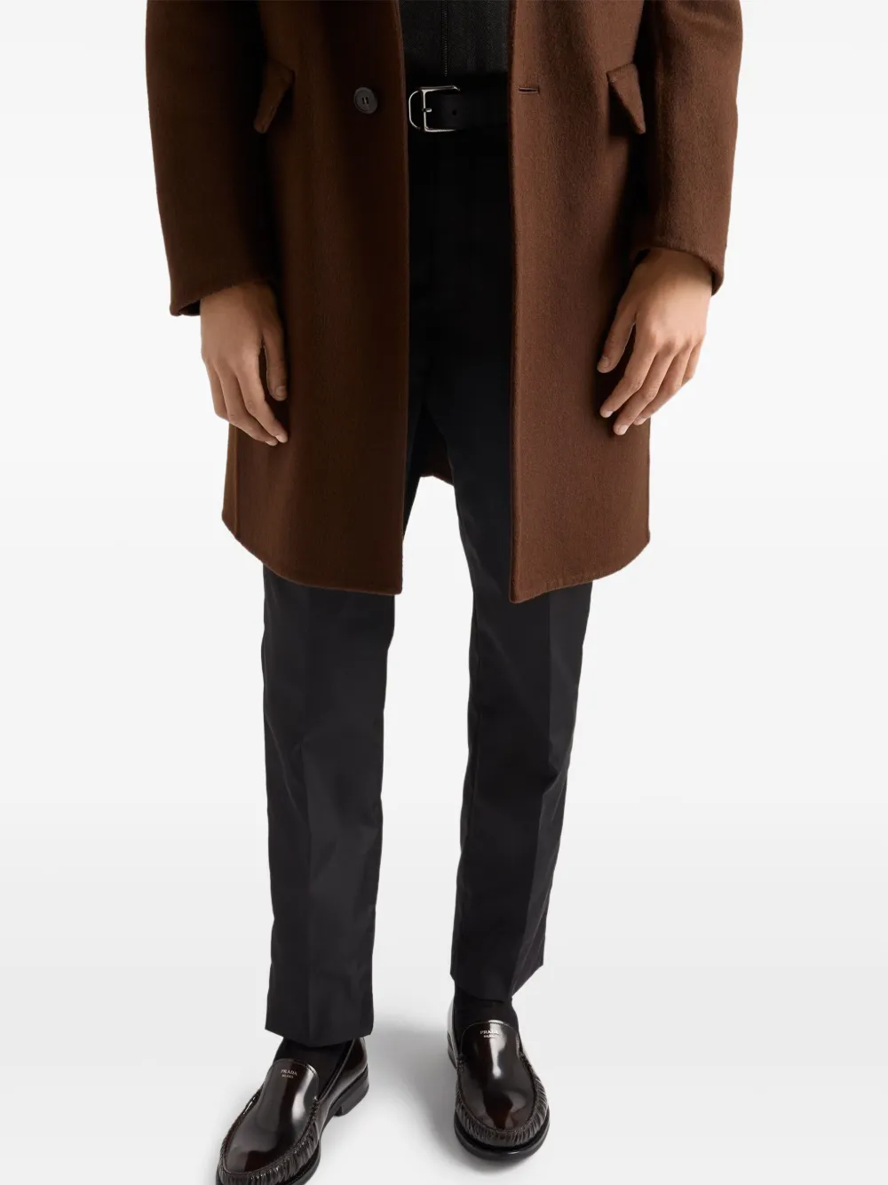 Prada Broek met verborgen rits Zwart