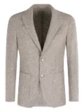 l.b.m. textured three-button blazer - Neutrals