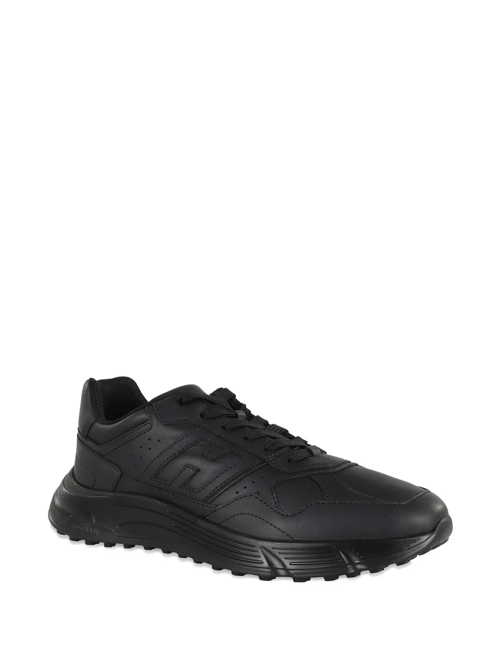 Hogan lace-up perforated sneakers Black