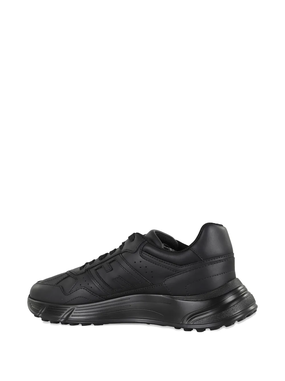 Hogan lace-up perforated sneakers Black