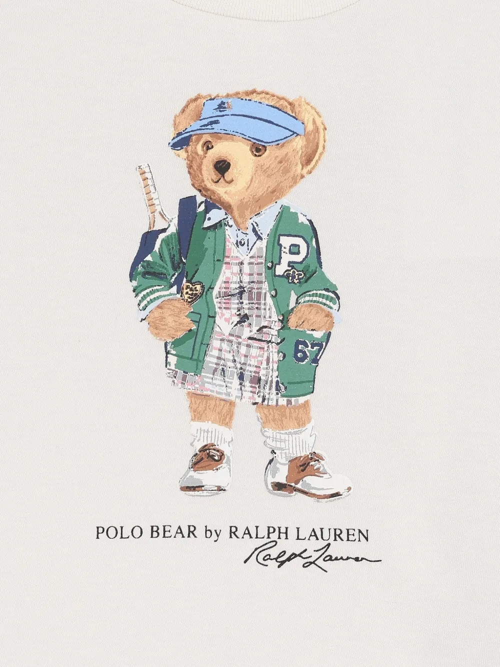 POLO RALPH LAUREN KIDS T-shirt en shorts set met ruches Wit