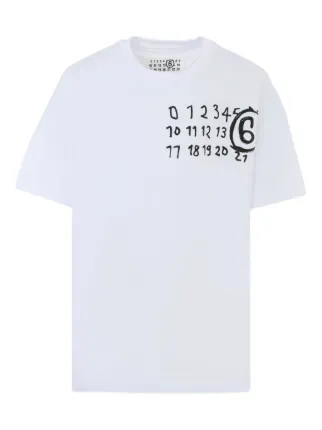 MM6 Maison Margiela Kids ロゴ Tシャツ | ホワイト | FARFETCH JP